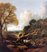 Thomas Gainsborough The Fallen Tree oil painting artist